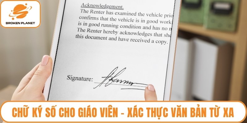 Chữ ký số cho giáo viên
